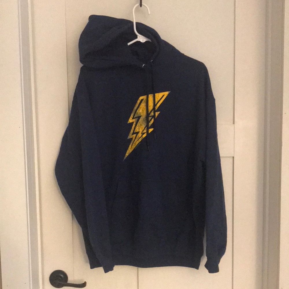 Unisex Xl Navy lightening bolt sweatshirt